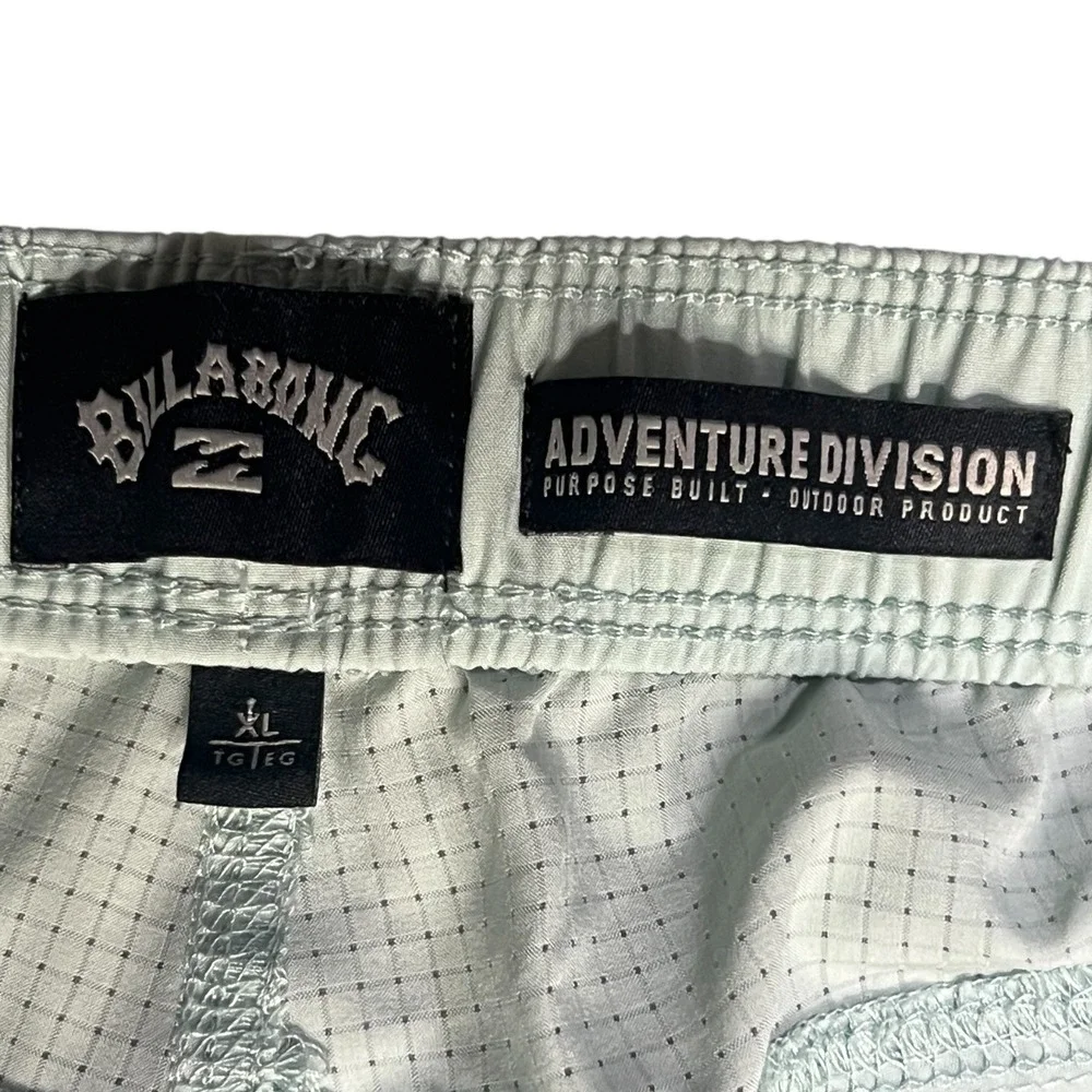 Billabong Adventure Division Mens XL Board Shorts Light‎ Blue Elastic Waist Swim